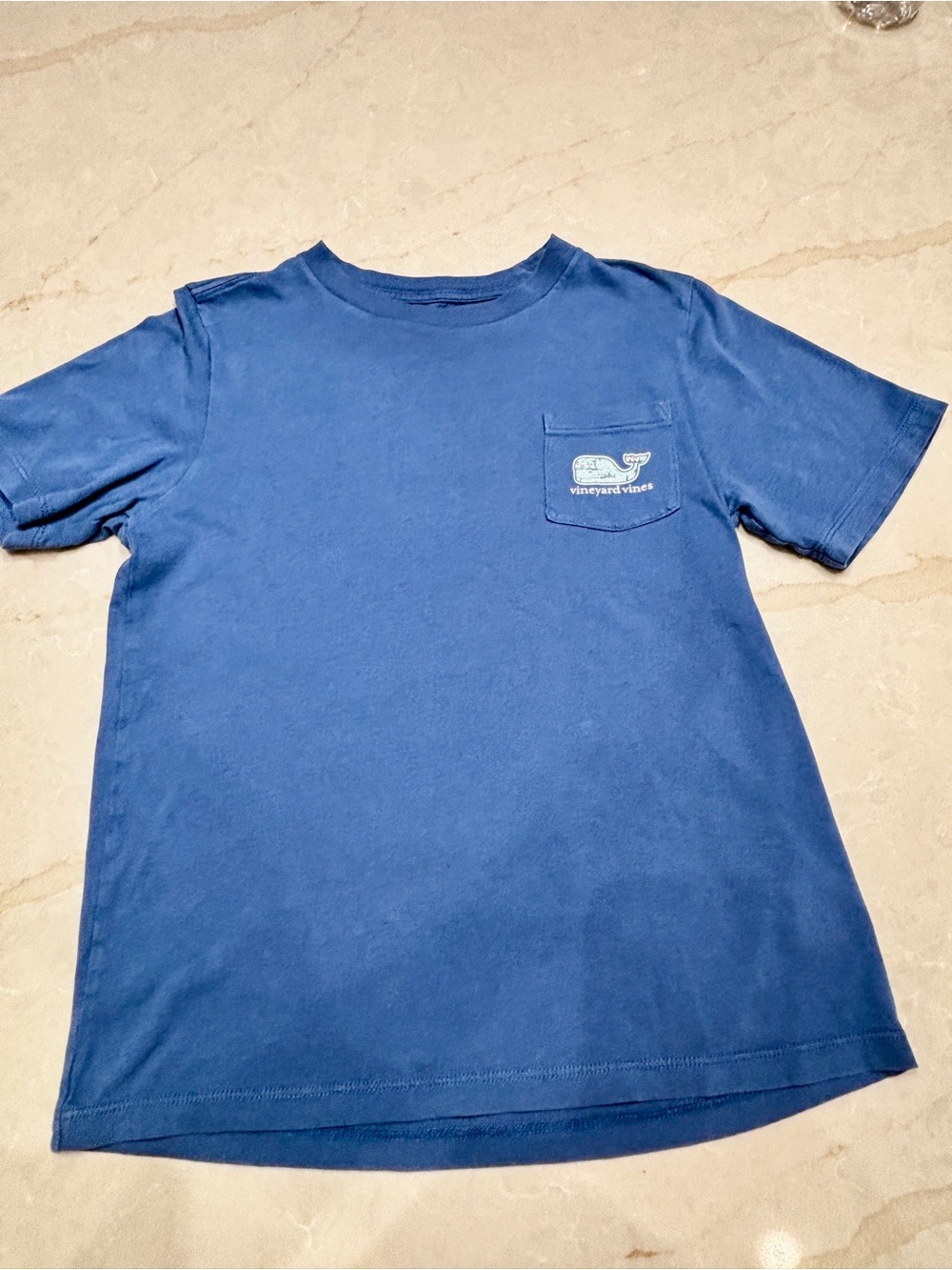Vineyard Vines Kids Blue Short Sleeve Pocket Tee